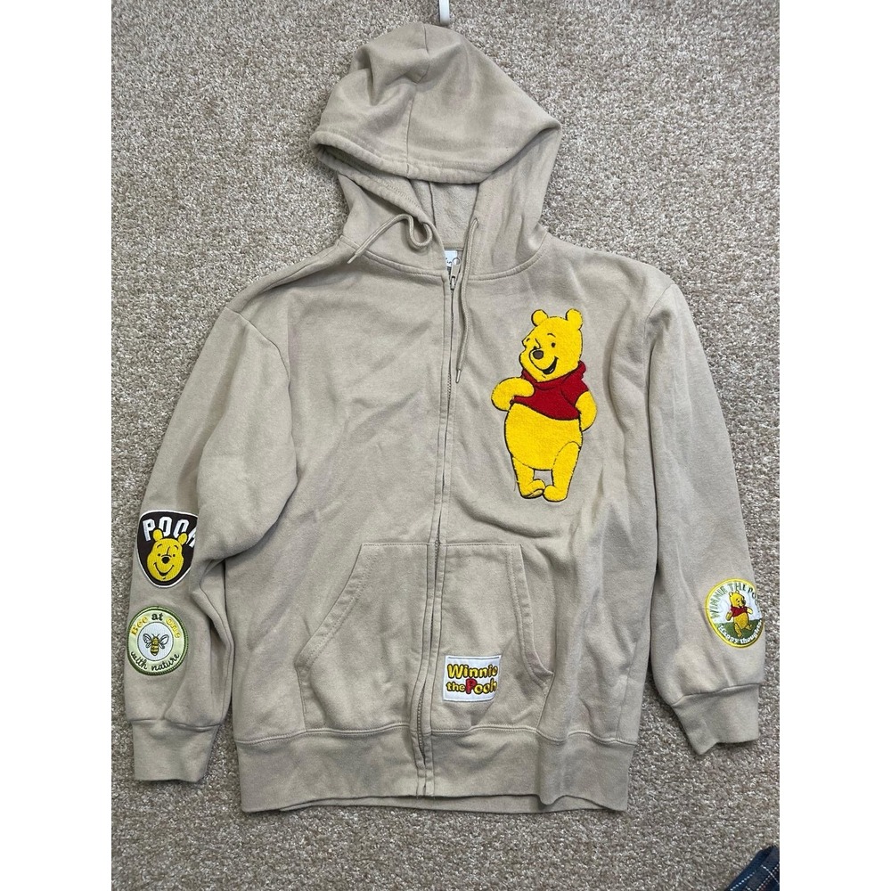Disney Unisex Size S Winnie the Pooh Full Zip Jacket Embroidered